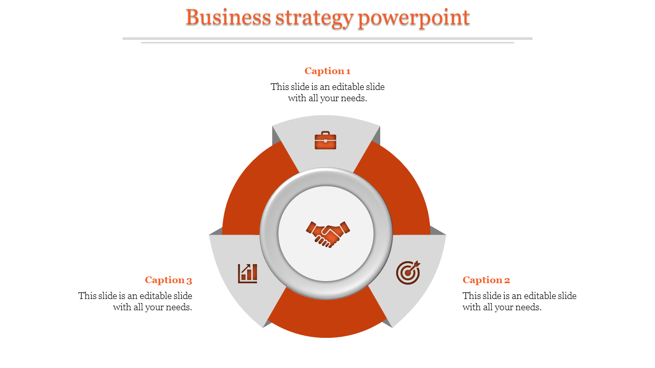 A three noded business strategy powerpoint